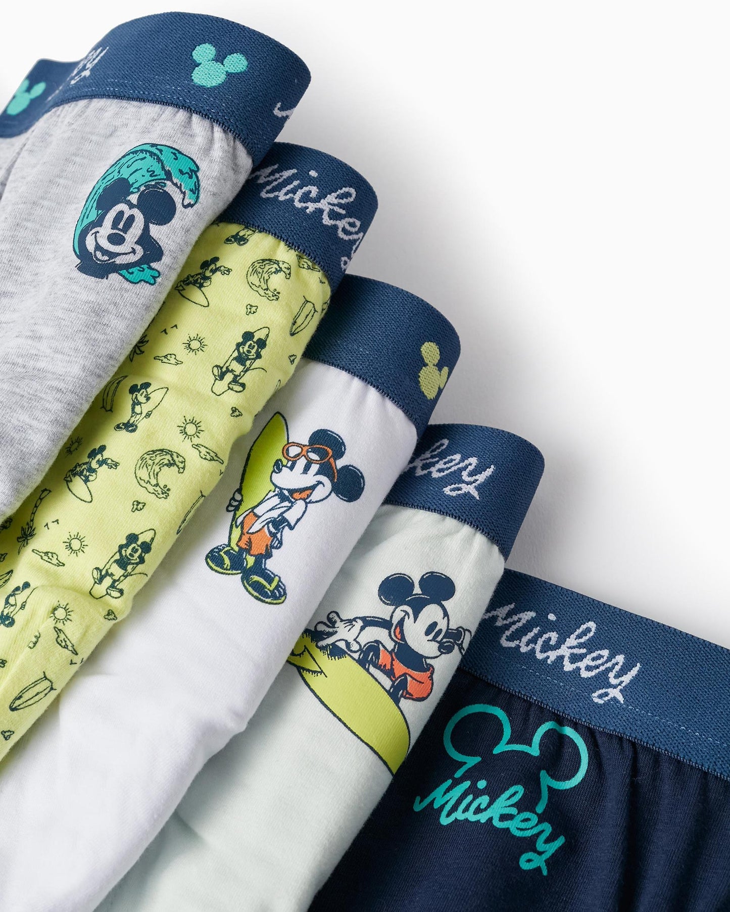 Pack of 5 Briefs for Boys 'Mickey', Multicolour