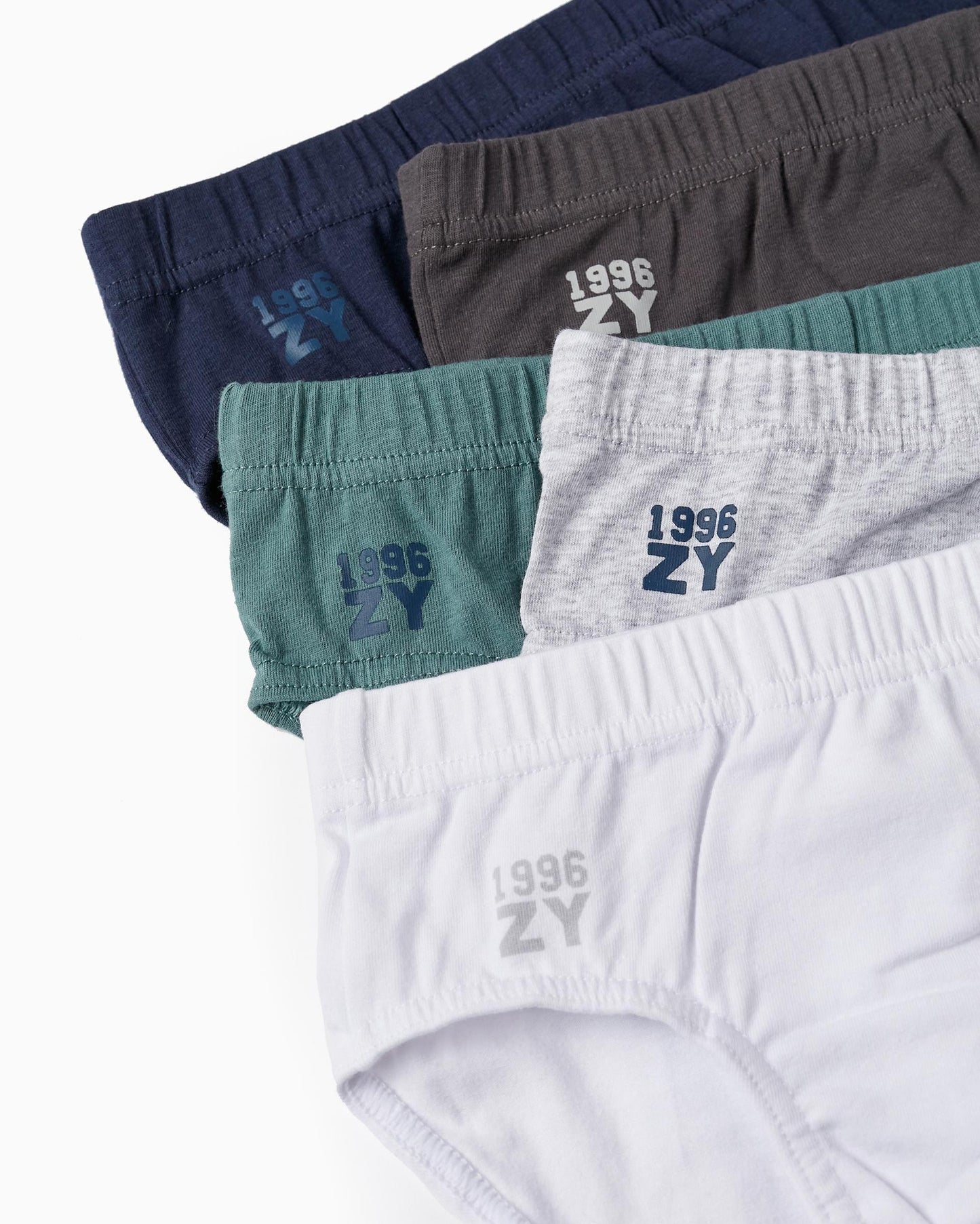 Pack of 5 Cotton Briefs for Boys, Multicolour