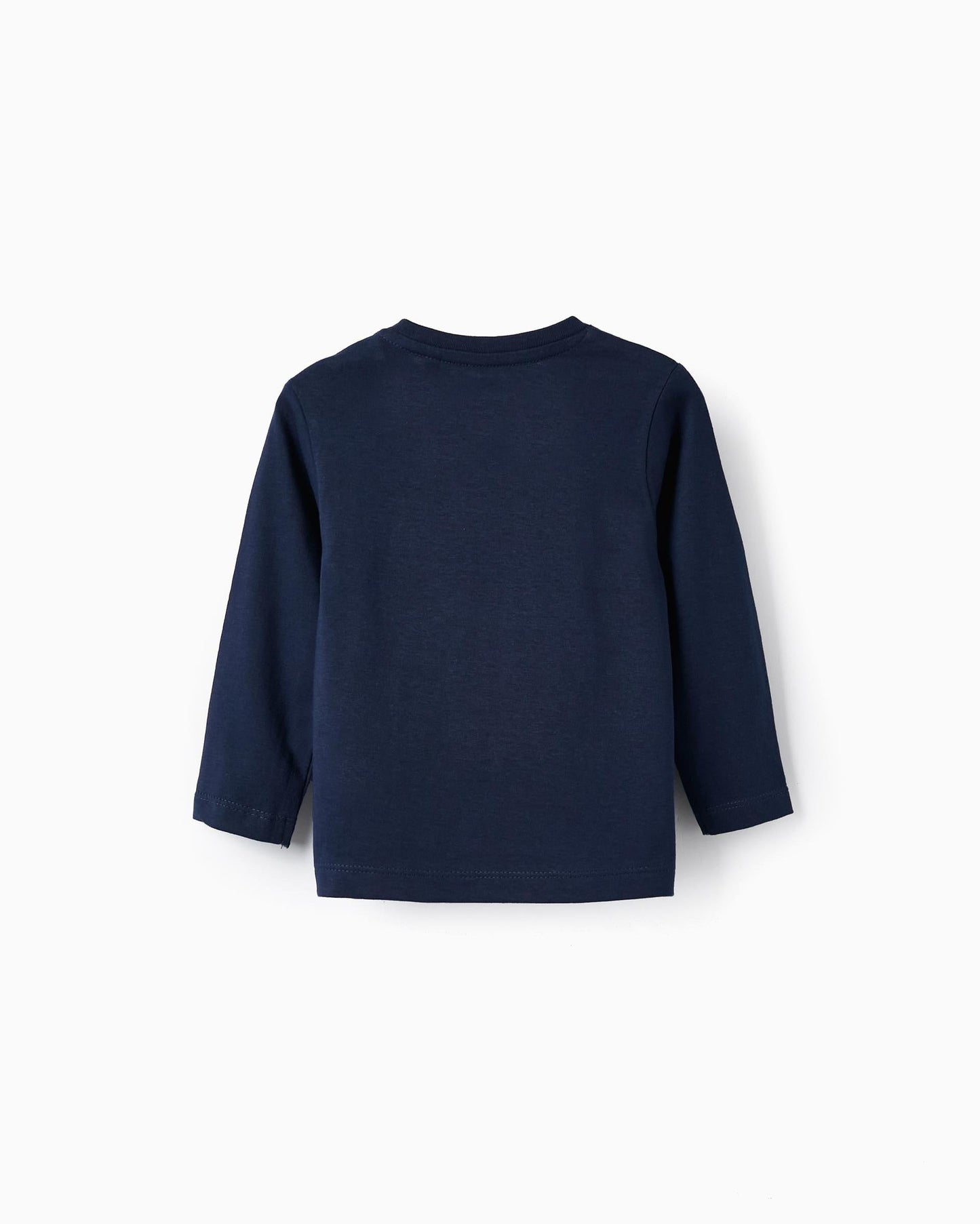 Pack of 2 Long Sleeve T-Shirts for Baby Boys, Dark Blue