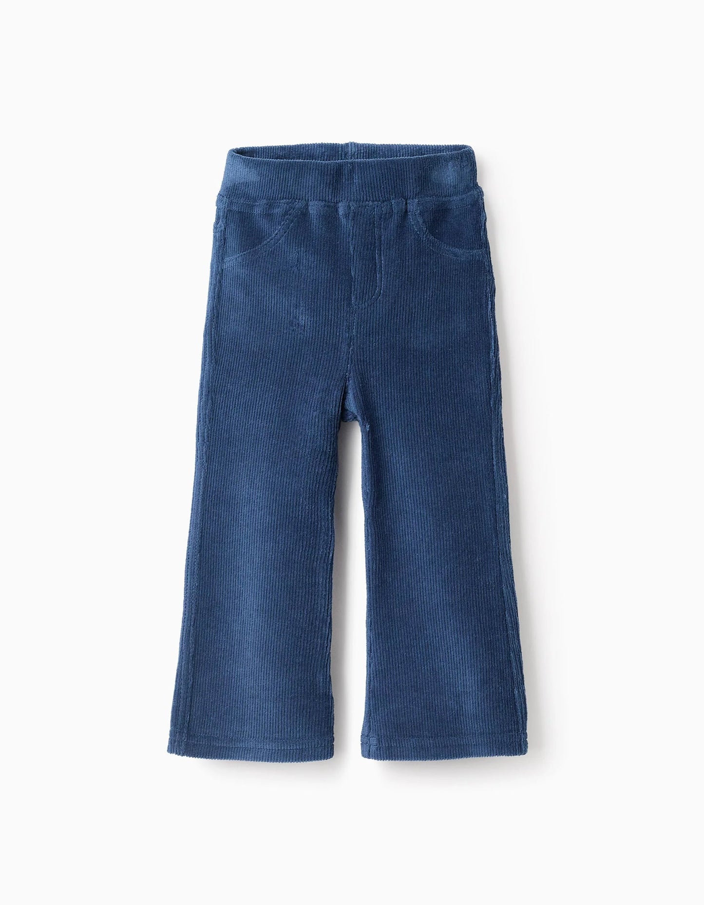 Corduroy Flare Jeggings for Baby Girls, Turquoise