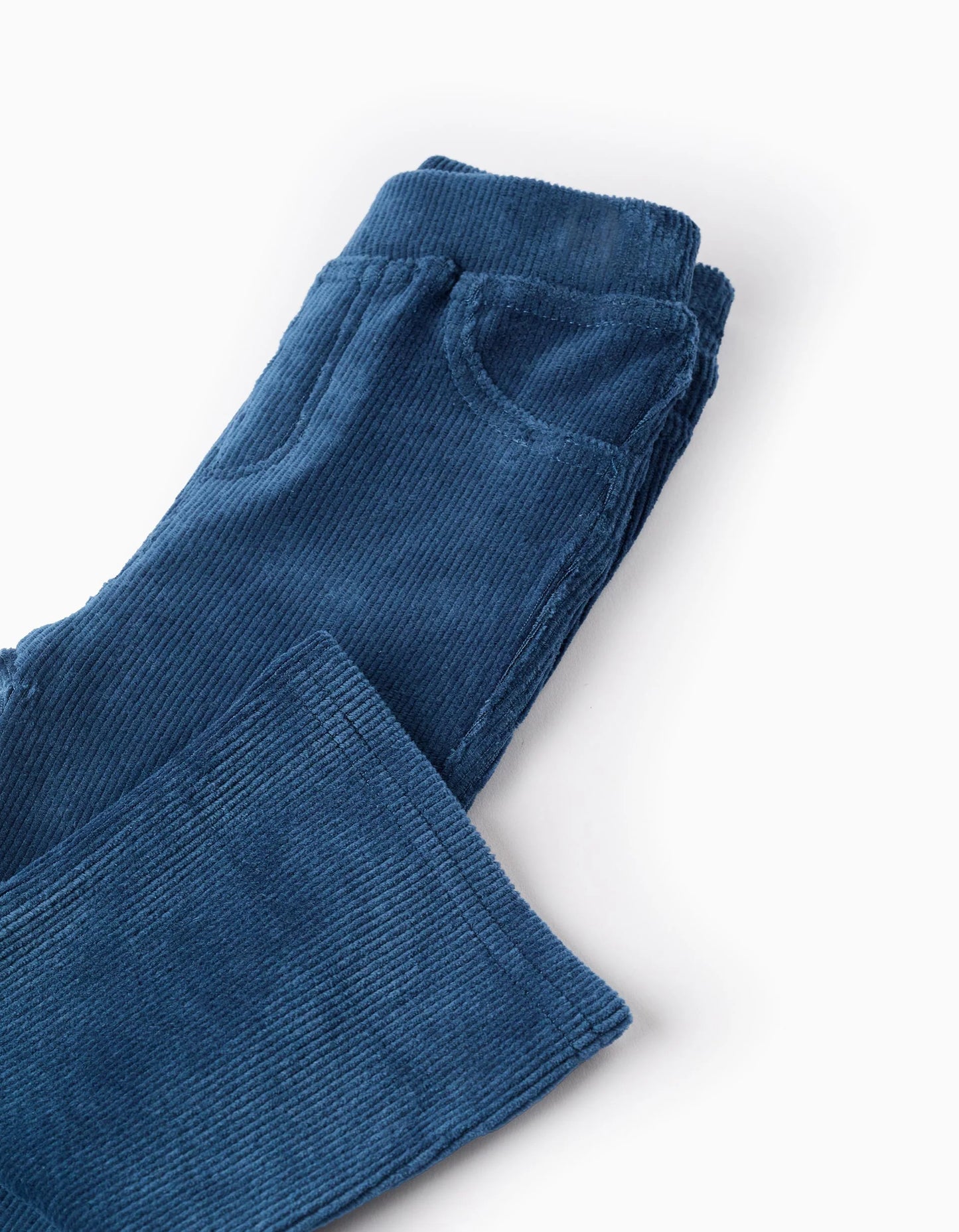 Corduroy Flare Jeggings for Baby Girls, Turquoise