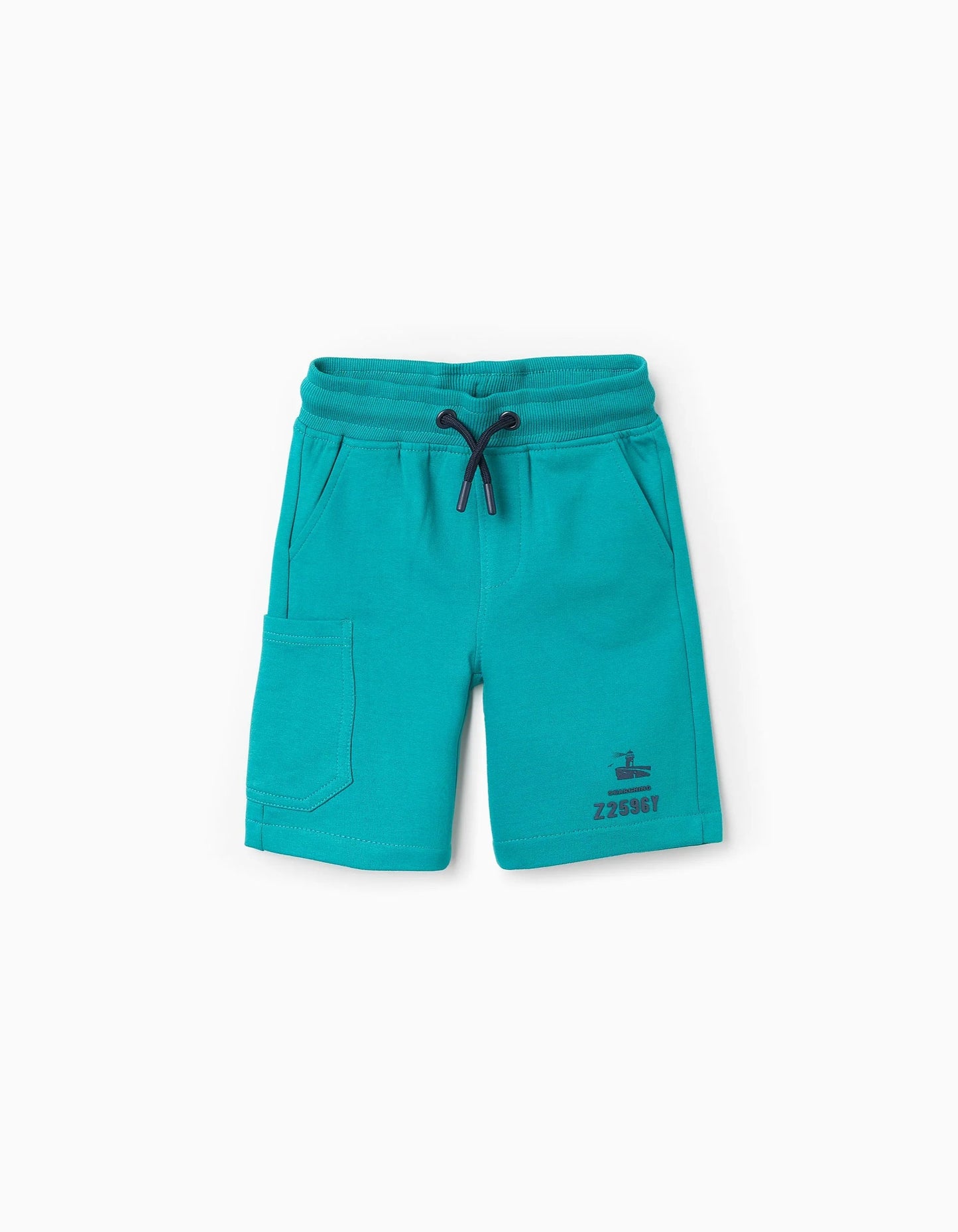 Jersey Shorts for Boys 'Searching', Green