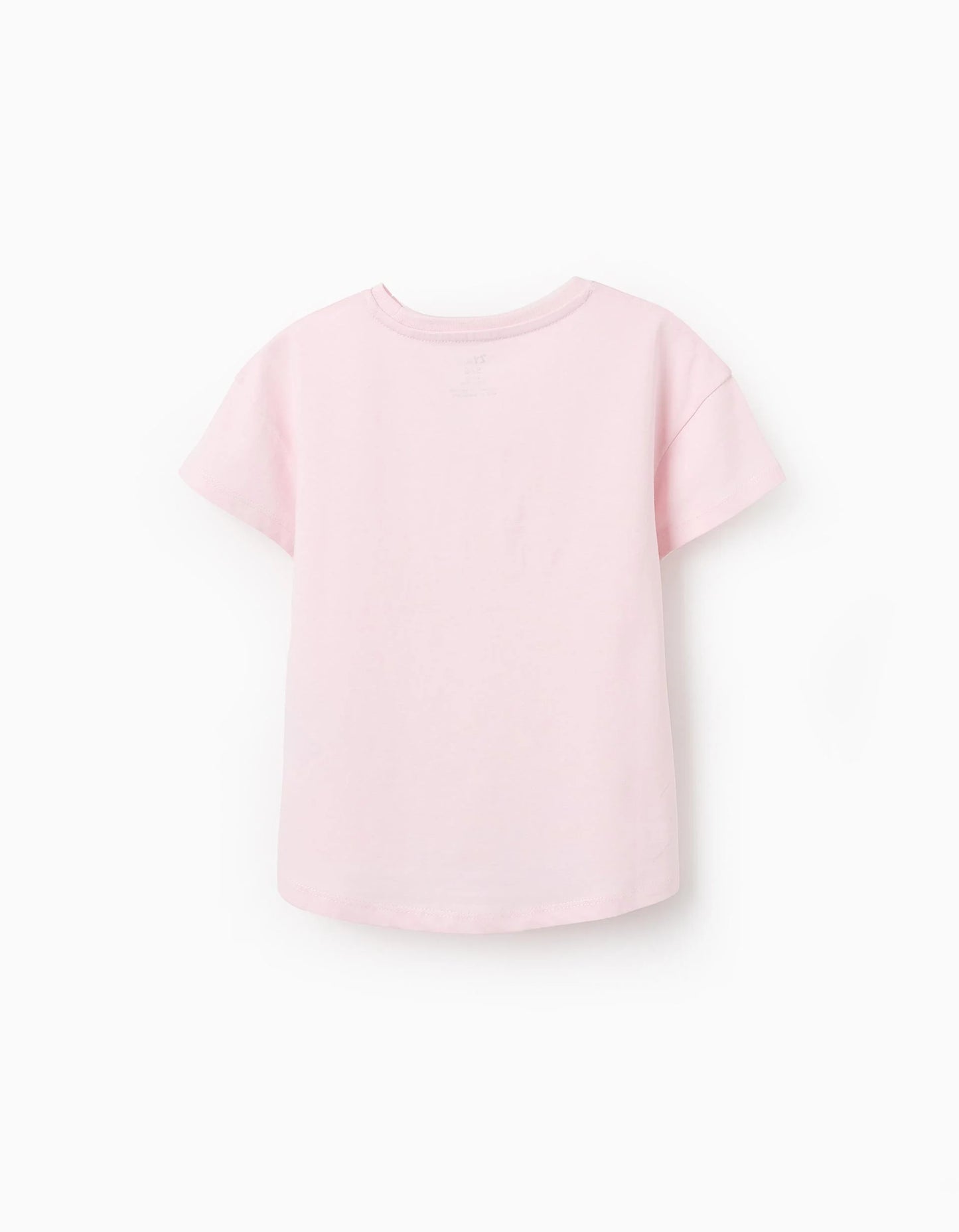 Cotton T-shirt for Girls 'Nazare, Love, Longing', Pink