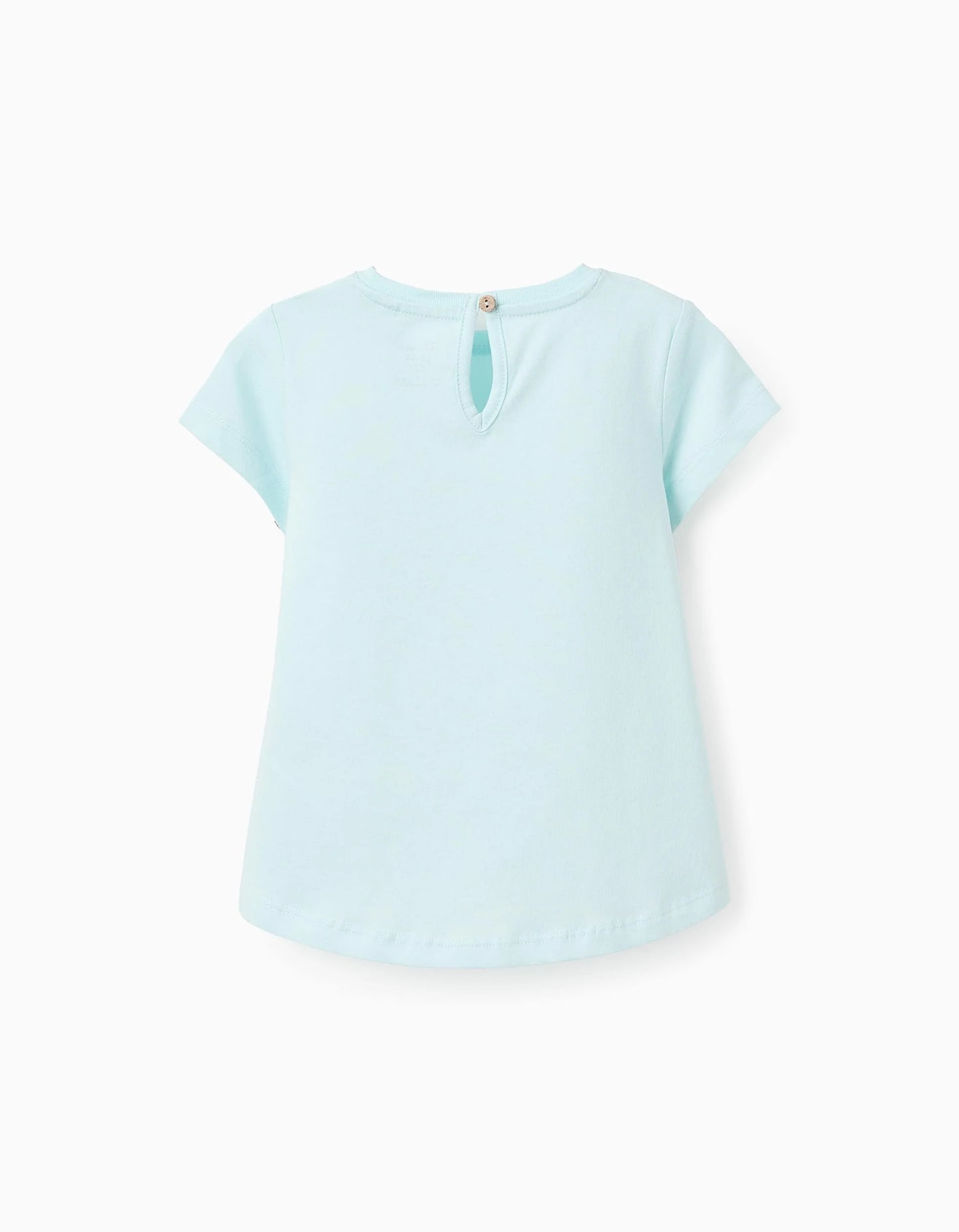 Cotton T-shirt for Baby Girls '7 Skirts', Light Blue