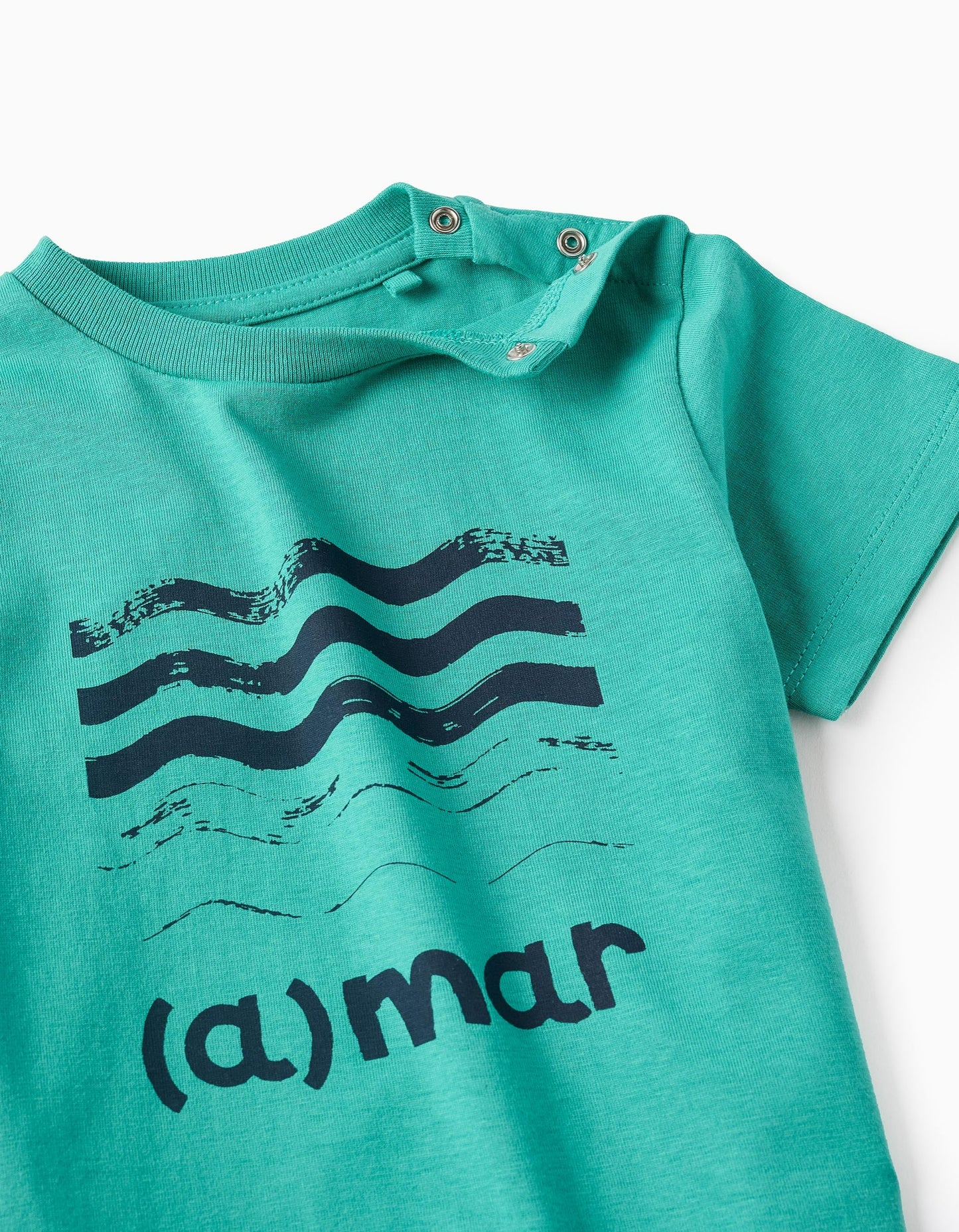 Cotton T-shirt for Baby Boys 'Love', Green