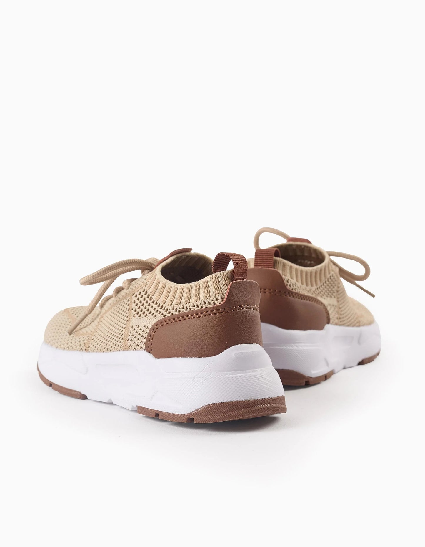 Mesh Trainers for Boys 'Superlight Runner', Beige/Brown