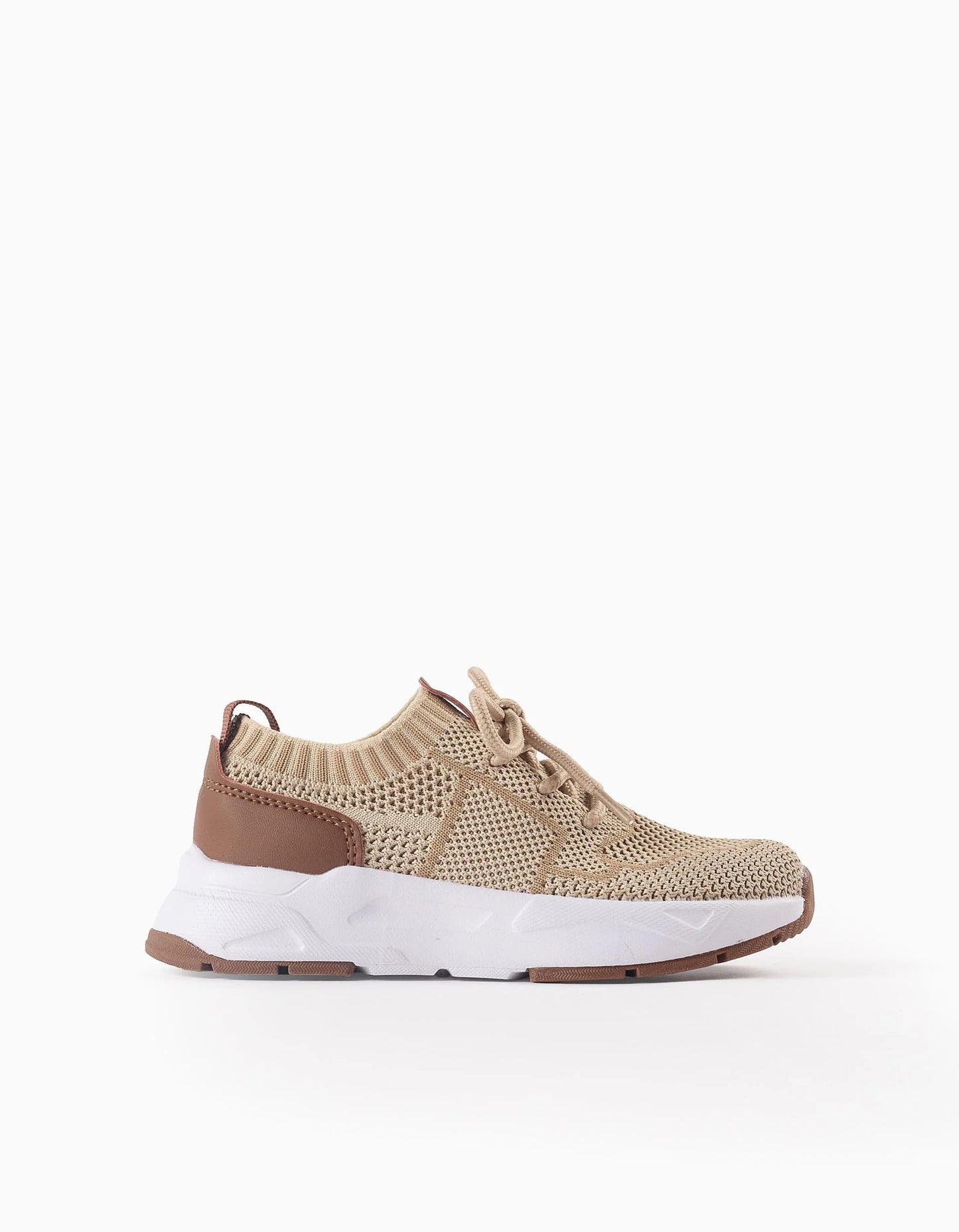 Mesh Trainers for Boys 'Superlight Runner', Beige/Brown