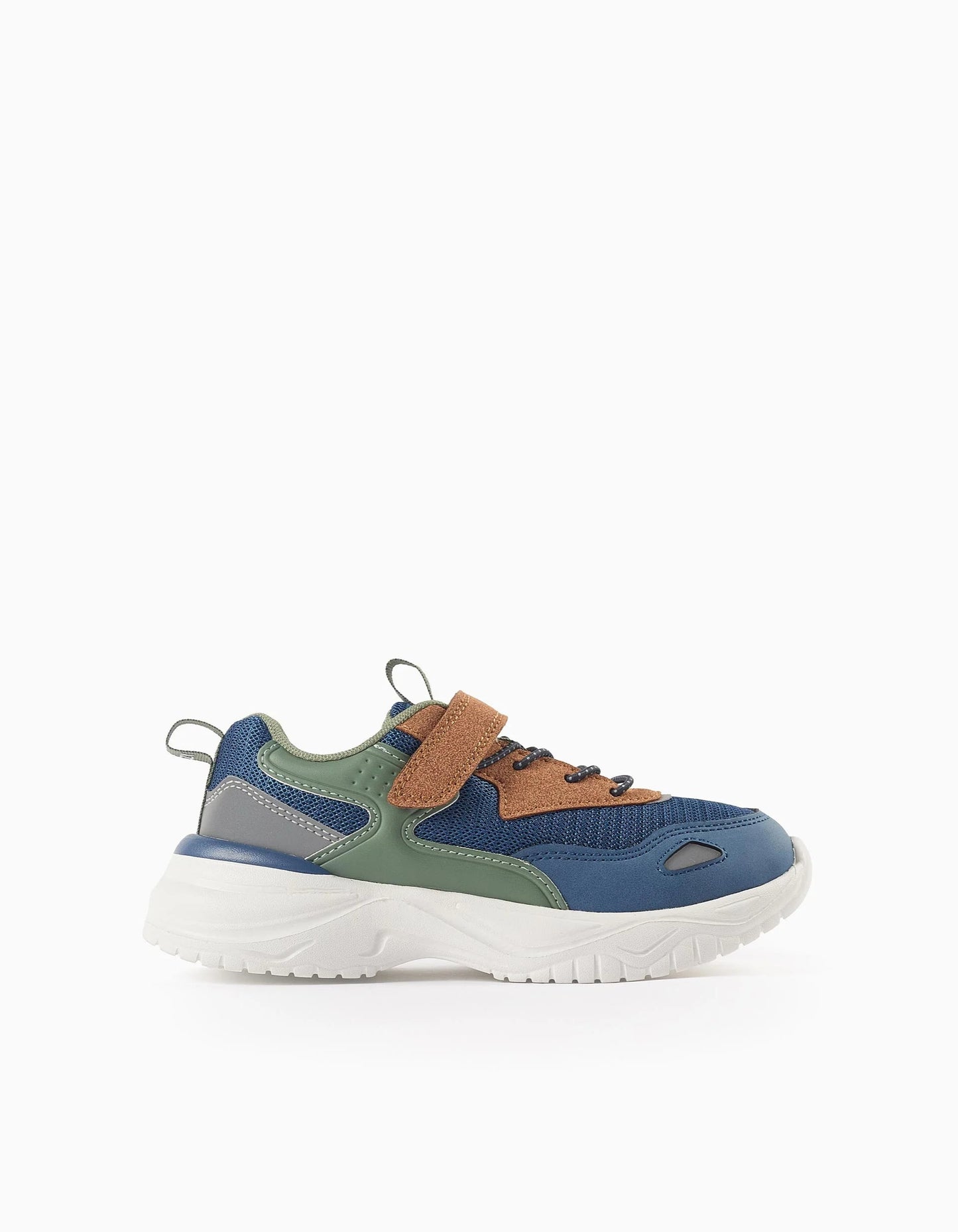 Trainers for Boys 'ZY Superlight Runner', Blue/Green/Camel