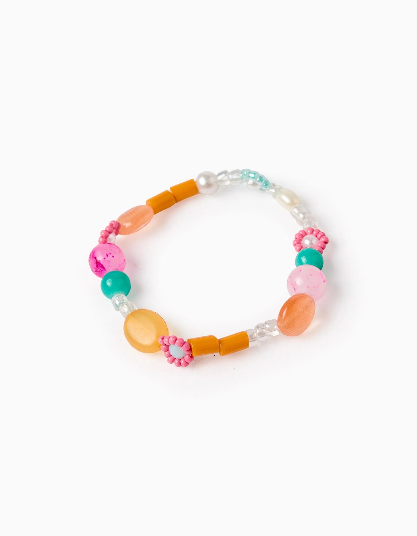Elastic Bracelet with Multicolour Beads for Baby and Girls, Multiform