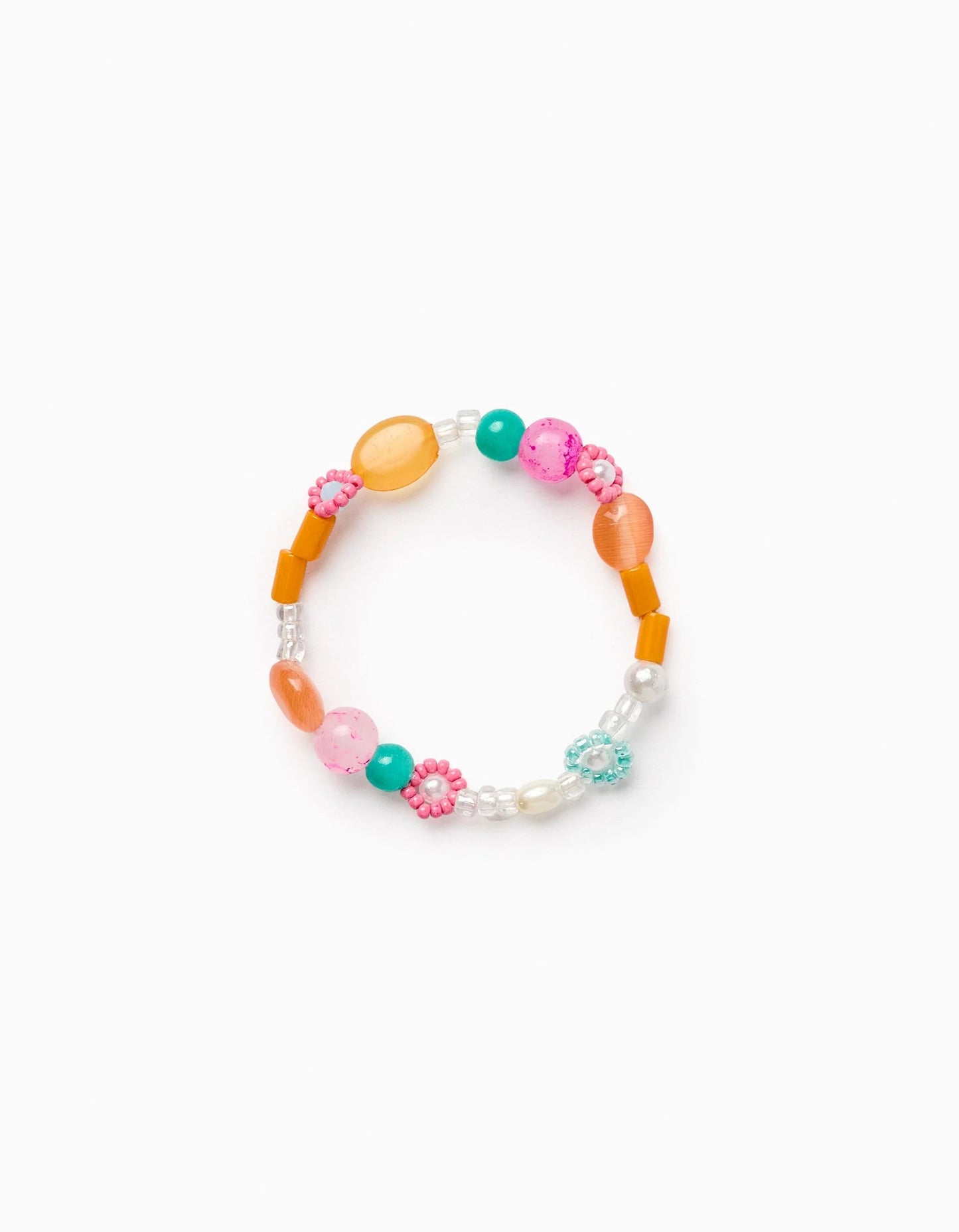 Elastic Bracelet with Multicolour Beads for Baby and Girls, Multiform