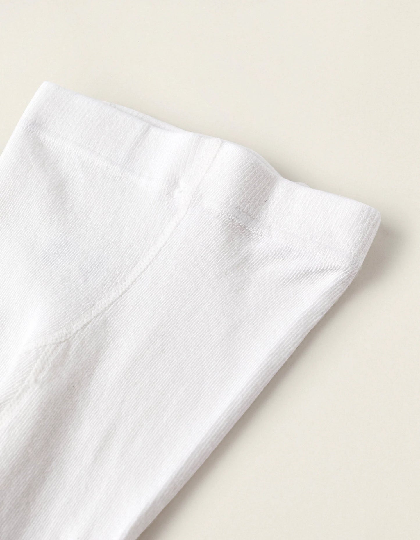 Cotton Anti-Pilling Tights for Baby Girls, White