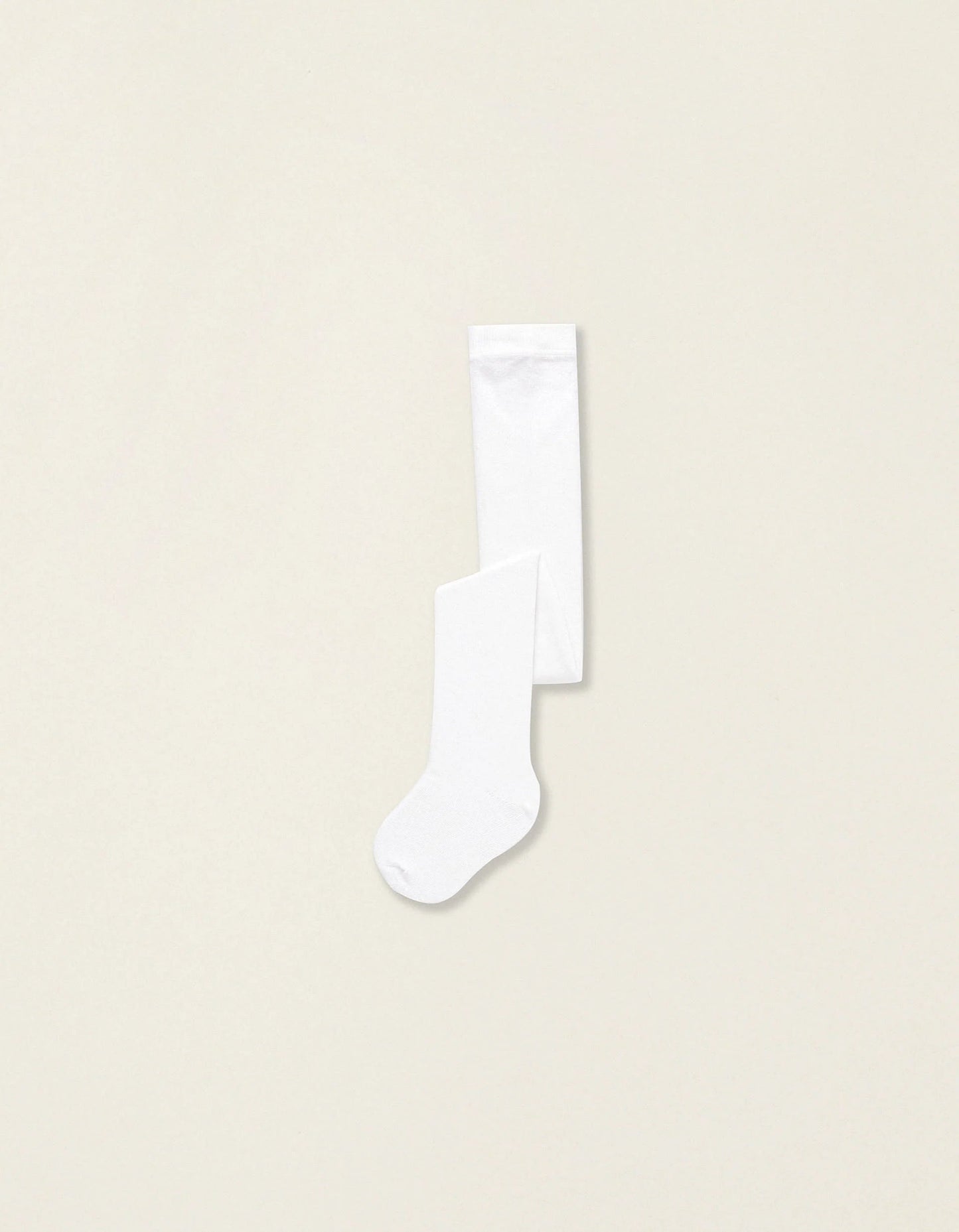 Cotton Anti-Pilling Tights for Baby Girls, White