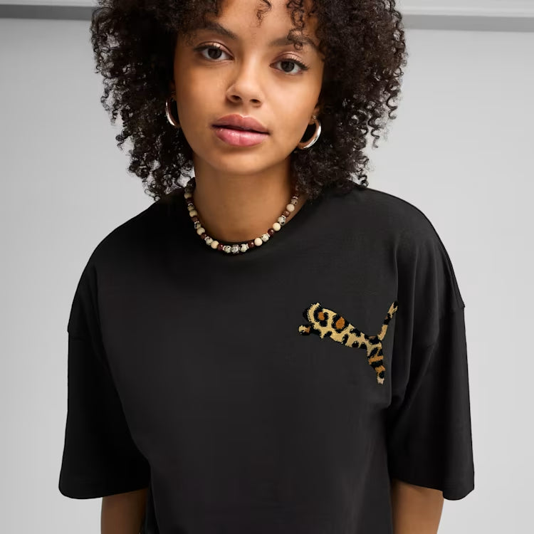 LEO LUXE Oversized Short Tee Women