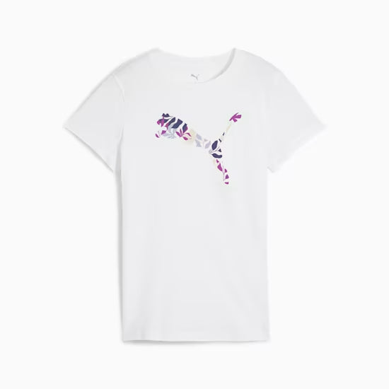 GRAPHICS Floral Cat Logo Tee Women