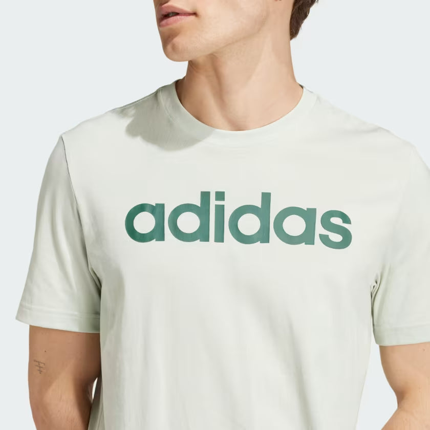 Essentials Single Jersey Linear Embroidered Logo T-Shirt Men