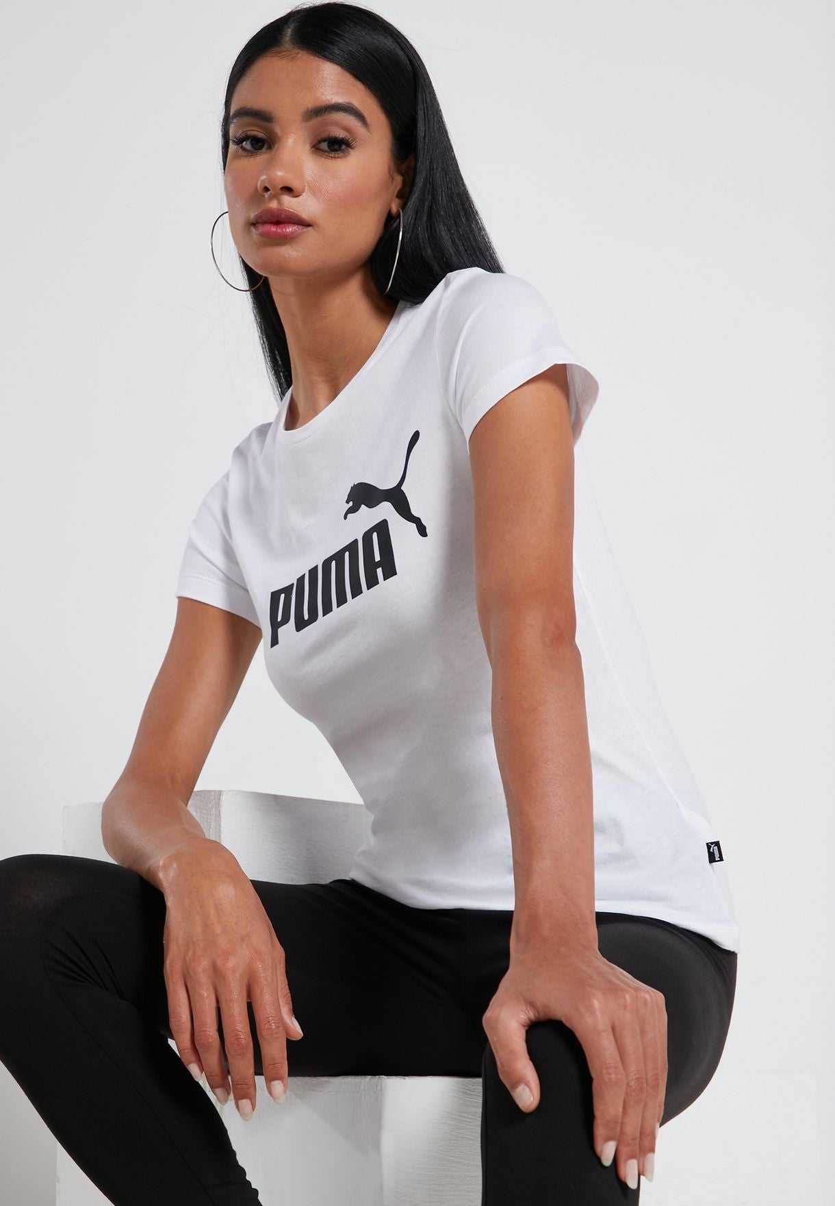 Ess Logo Tee Sportstyle Core Women