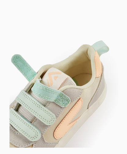 Trainers for Girls 'ZY Move', Grey/Mint/Peach