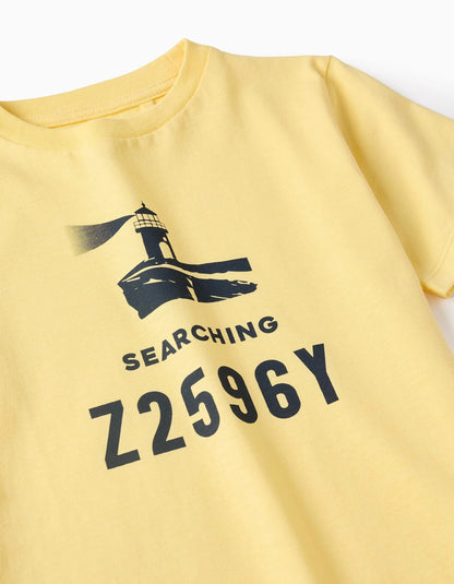 Cotton T-shirt for Boys, Yellow