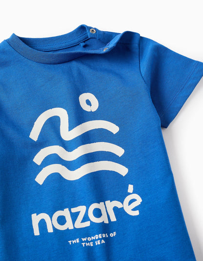 Cotton T-shirt for Baby Boys 'Nazaré', Blue