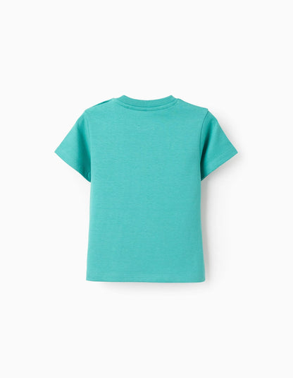 Cotton T-shirt for Baby Boys 'Love', Green