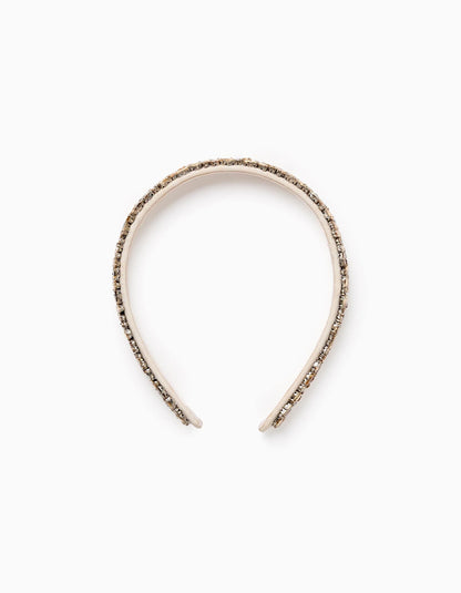 Headband with Multicolour Sparkles for Girls, Gold
