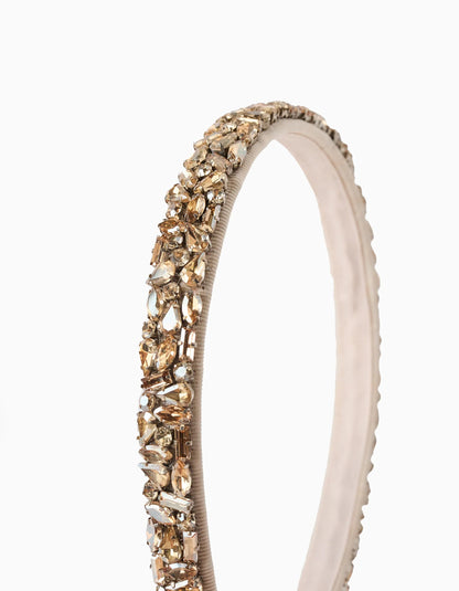 Headband with Multicolour Sparkles for Girls, Gold