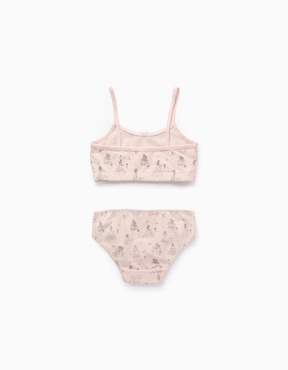 Top + Briefs for Girls 'Disney Princesses', Pink