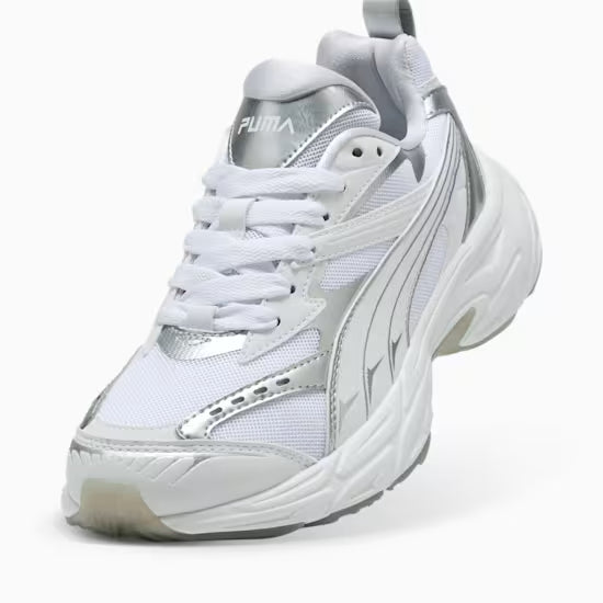 ◆PUMA◆ Puma Morphic Astro Escape Wns White Silver 40131301 Puma Morphic Astro Escape Women – Tchooz Shoes