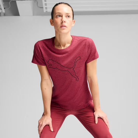 W TAD ESSENTIAL Heather Logo Tee Women