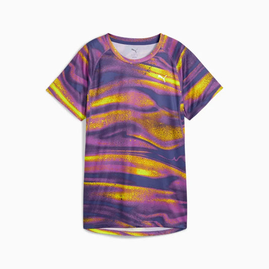 W RUN VELOCITY AOP TEE (POLY) Women