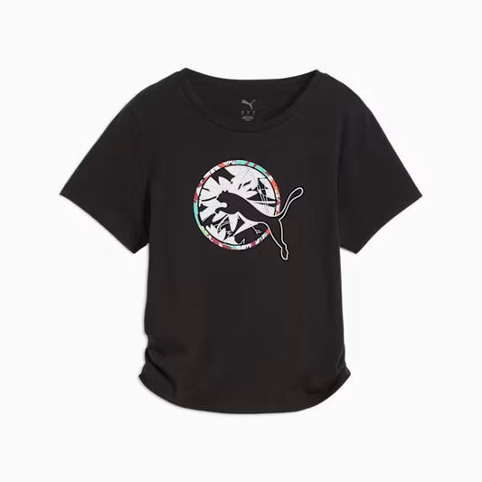 TROPICAL AOP FASHION TEE - short Women