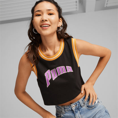 PUMA TEAM Graphic Cropped Tee A-SPORTSTYLE PRIME Women