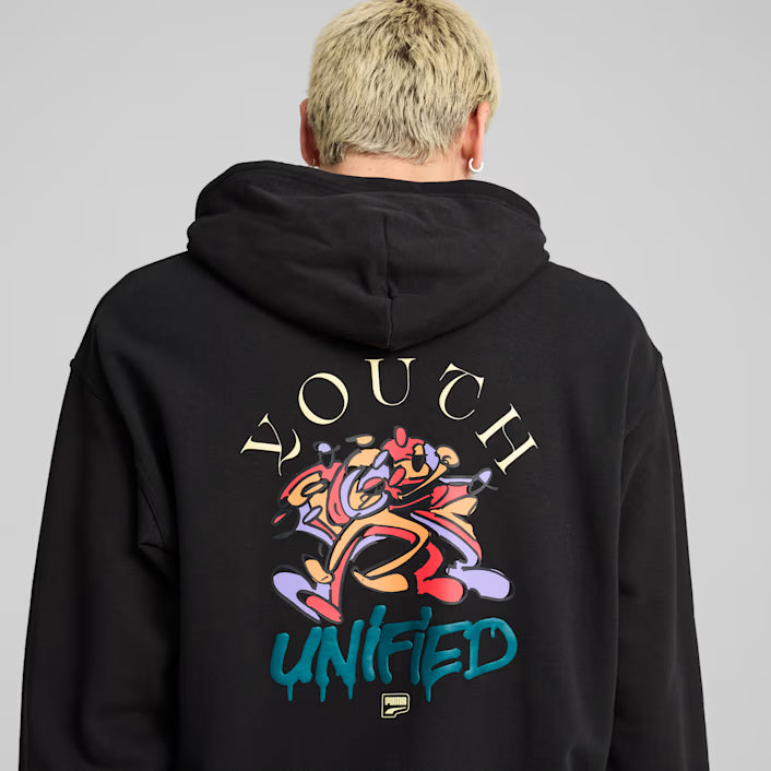 Puma PUMA x PLEASURES Graphic Hoodie Purple | BSTN Store