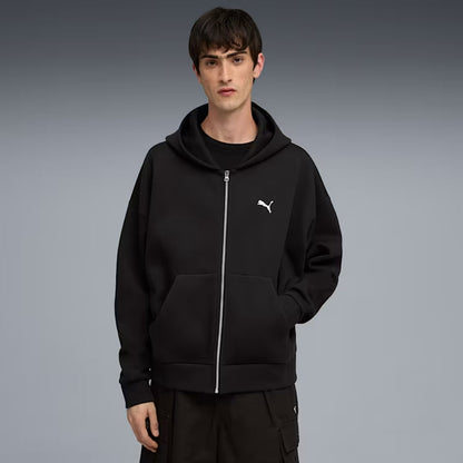 WARDROBE ESS Boxy Full-Zip Hoodie DK Men