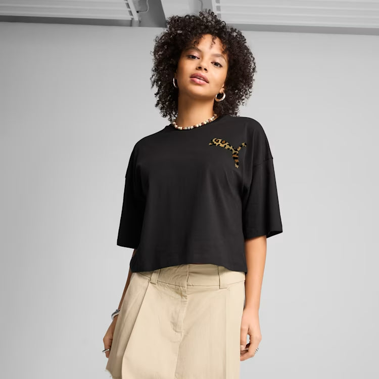 LEO LUXE Oversized Short Tee Women
