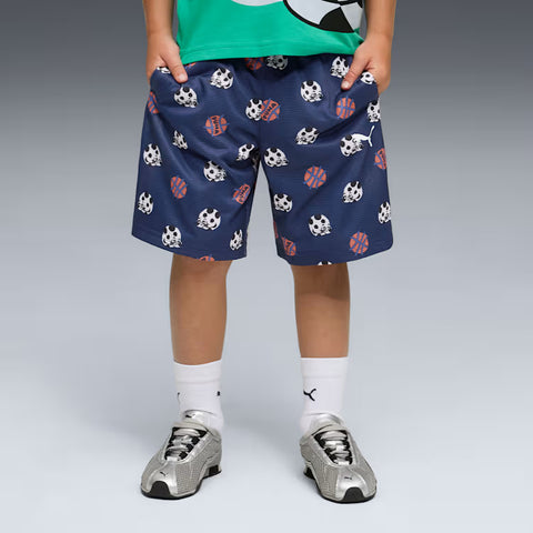 SPORTY CATS Relaxed AOP Mesh Shorts PS