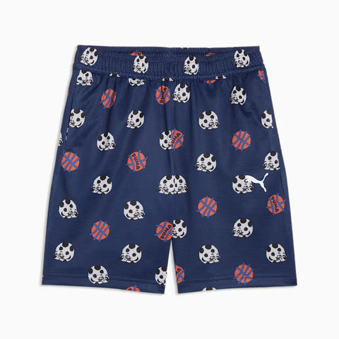 SPORTY CATS Relaxed AOP Mesh Shorts PS