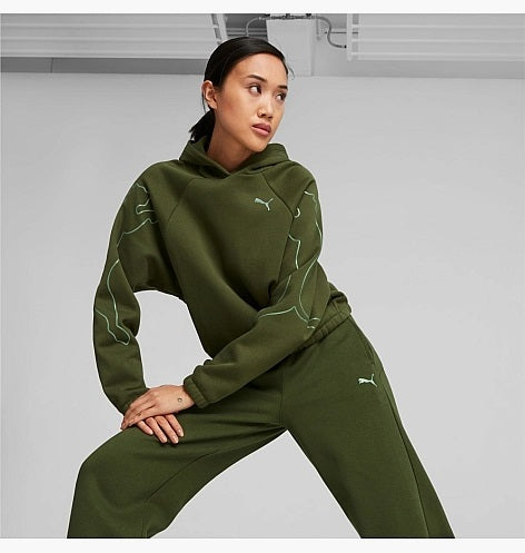 Puma green deals tracksuit womens