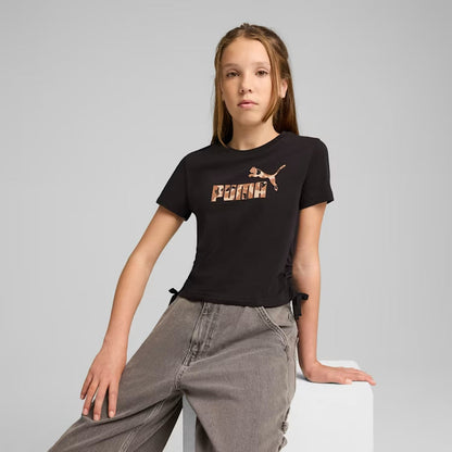 ESS ANIMAL Infill Knotted Tee G Girls