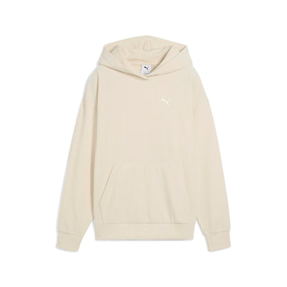 ESS ELEVATED Velour Rib Hoodie Women