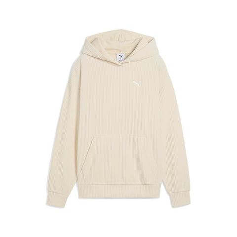 ESS ELEVATED Velour Rib Hoodie Women