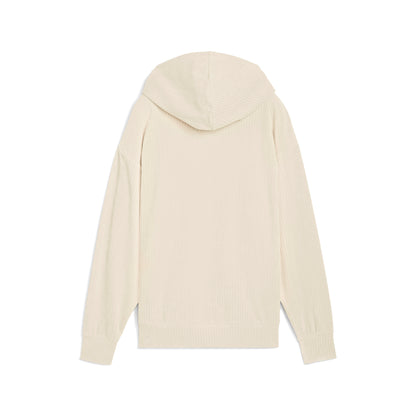 ESS ELEVATED Velour Rib Hoodie Women