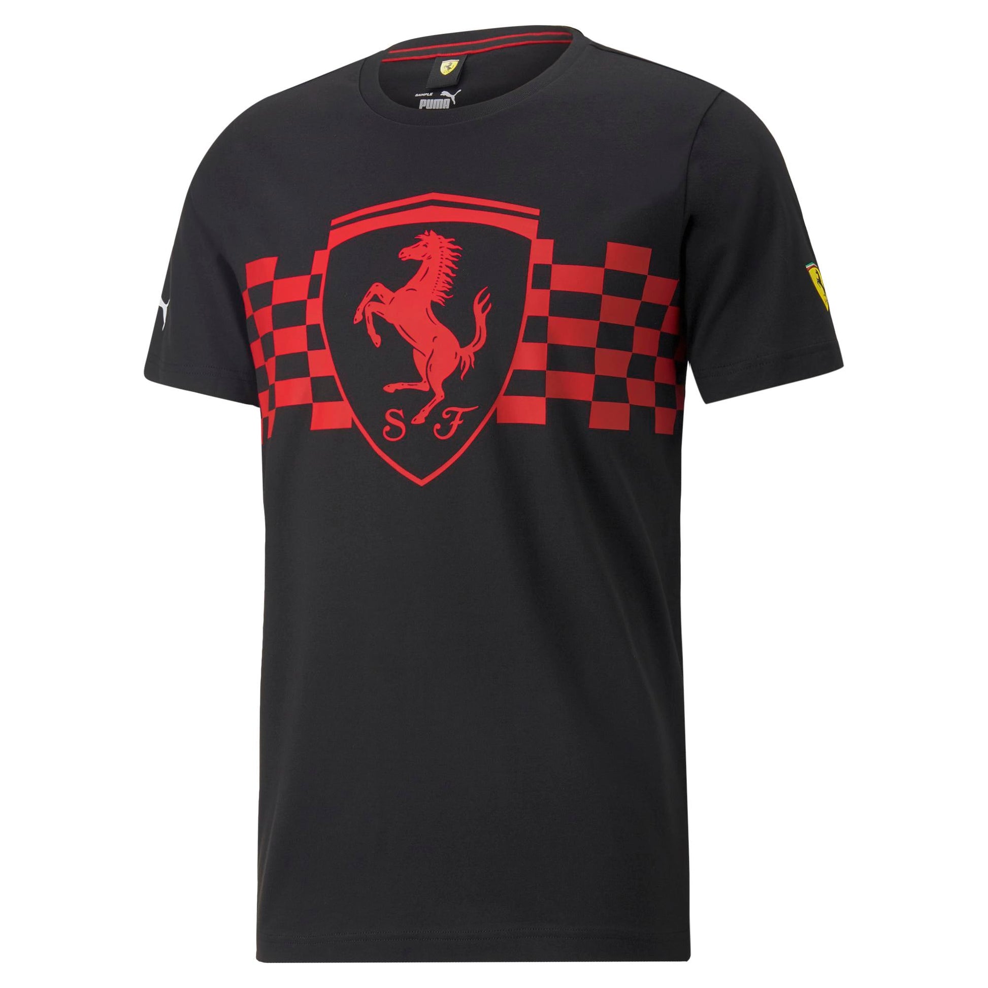 Ferrari Men's modal jersey T-shirt with Ferrari logo ribbon Man